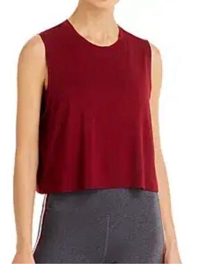 Splits59 sienna cropped tank top small. Maroon. Red. Athletic. Women. splits 59